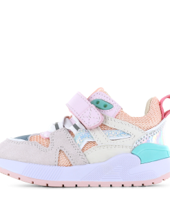 Shoesme roze-oranje sneaker Meisjes | Leer/Microfiber leer | Maat 31