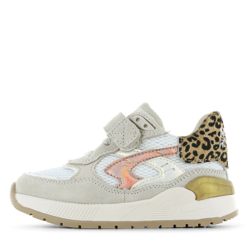 Shoesme beige sneaker Meisjes | Mesh/Microfiber leer/Su&egrave;de | Maat 28