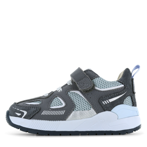 Shoesme grijze sneaker Jongens | Mesh/Microfiber leer/Su&egrave;de | Maat 35