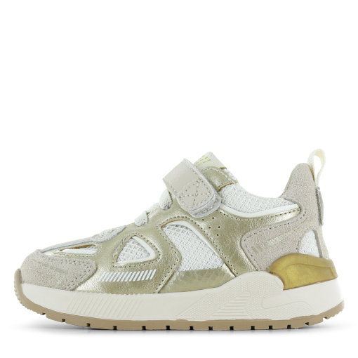 Shoesme gouden sneaker Meisjes | Mesh/Microfiber leer/Su&egrave;de | Maat 35