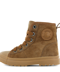 Shoesme cognac warmgevoerde veterboot Jongens | Su&egrave;de | Maat 22