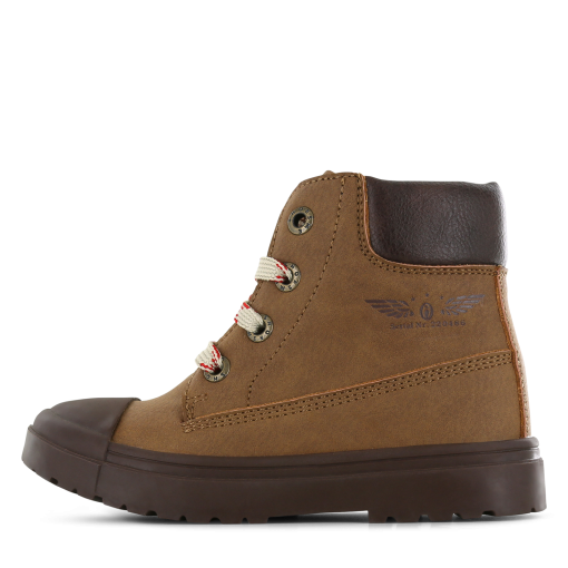 Shoesme cognac veterboot Jongens | Microleer | Maat 35