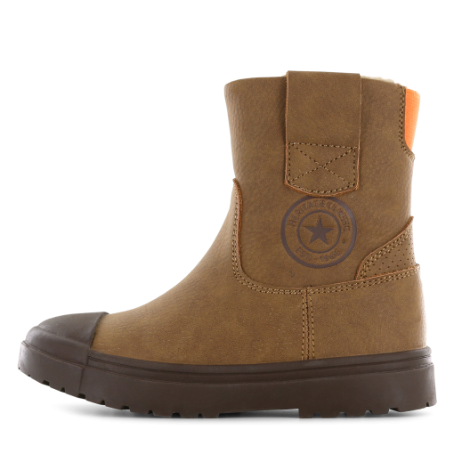 Shoesme cognac warmgevoerde boot Jongens | Microleer | Maat 23