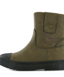 Shoesme donkergroene warmgevoerde boot Jongens | Microleer | Maat 23