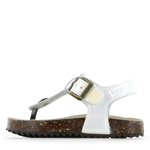 Shoesme metallic witte sandaal Meisjes | Maat 32
